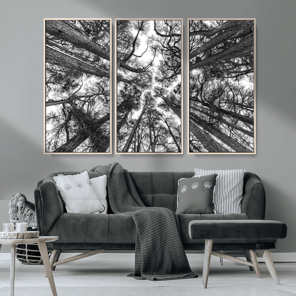 Trees Contemporary Art Canvas Print