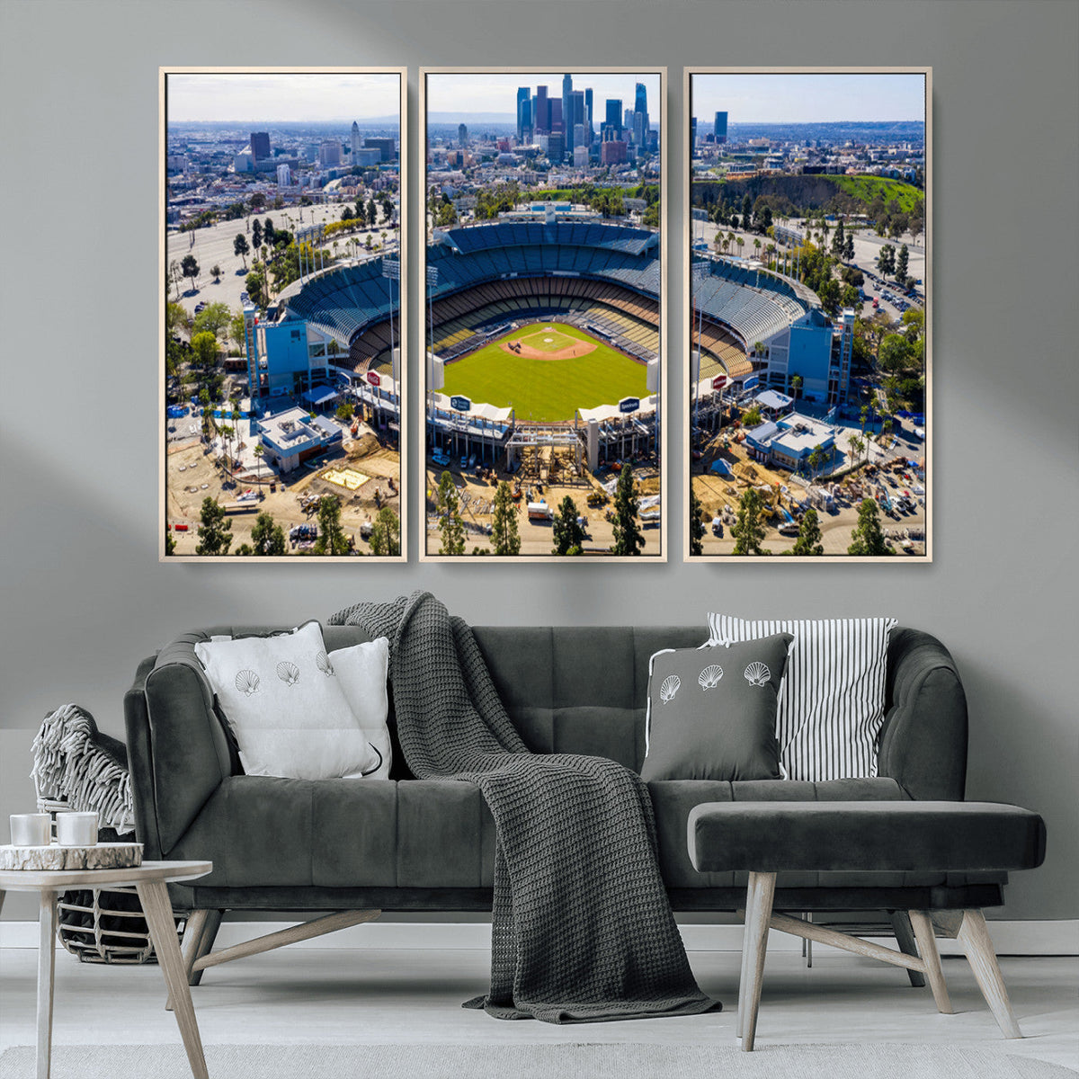 Los Angeles Dodgers Dodger Stadium Wall Art Canvas Print -