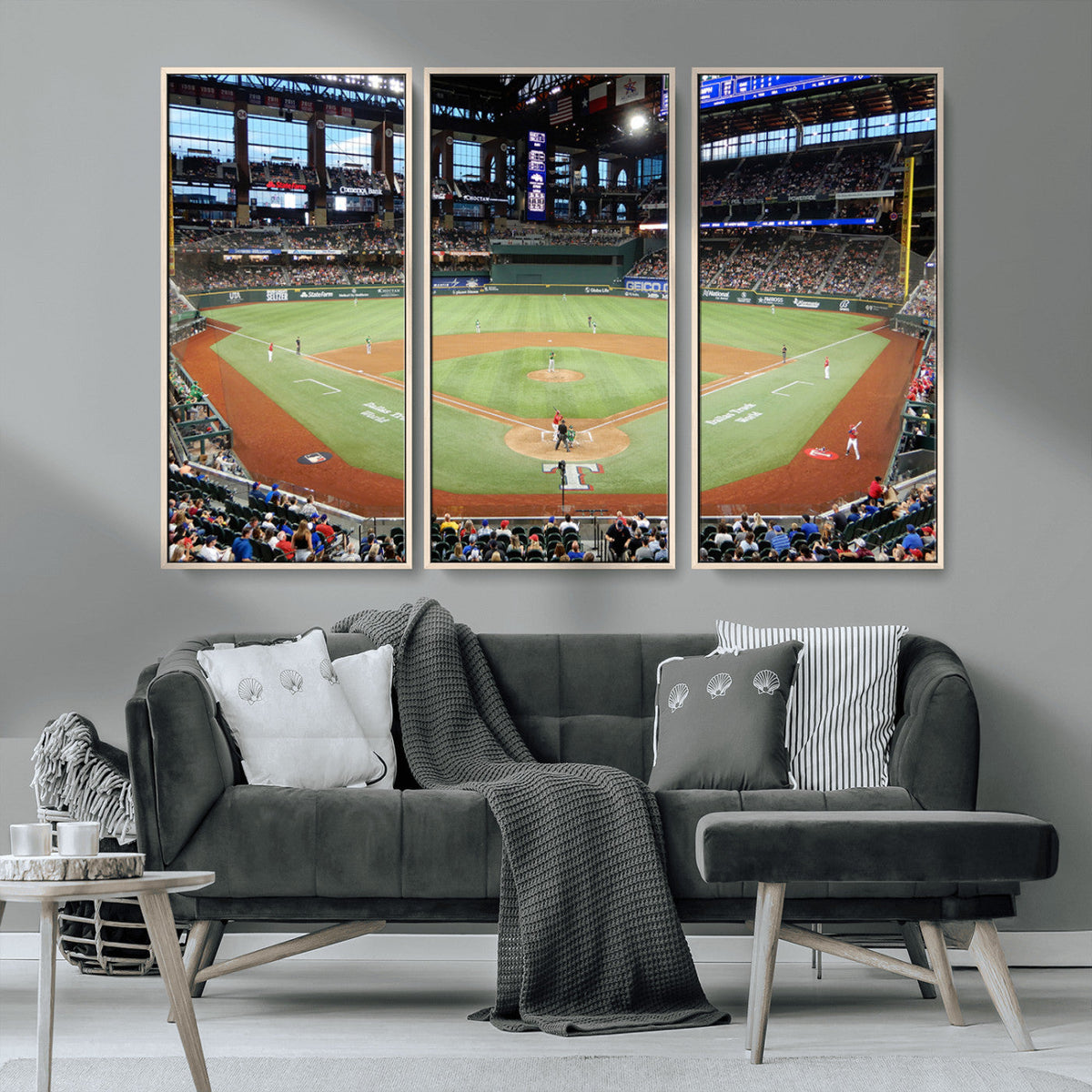 Texas Rangers Baseball Team Print - Arlington Globe Life