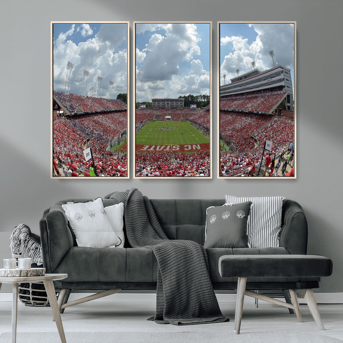 NC State Wolfpack Football Team Print Canvas- Raleigh