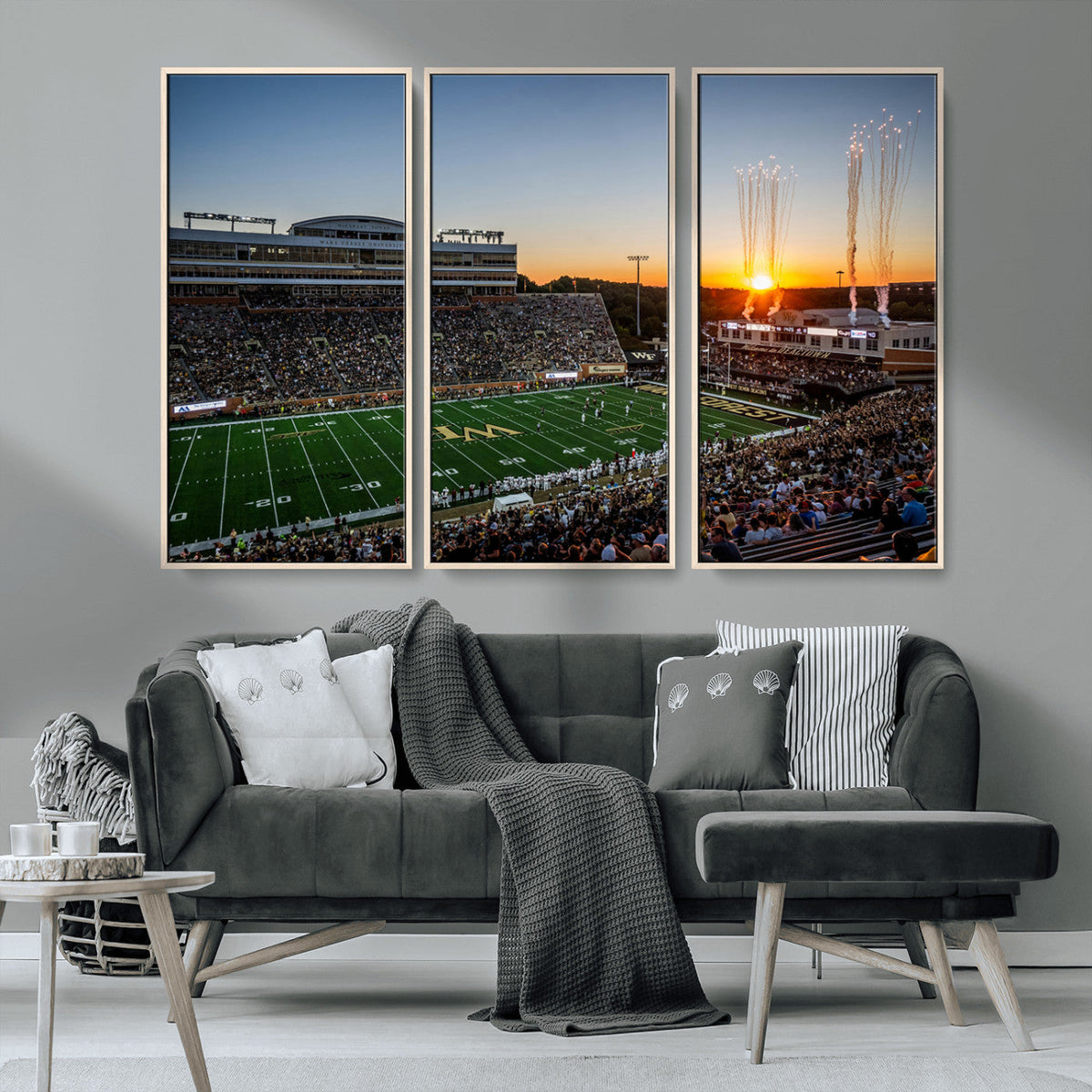 Demon Deacons Football Team Print Canvas- Winston-Salem