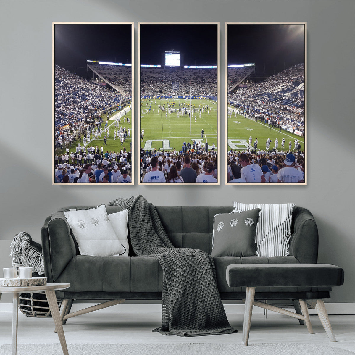 Brigham Young University Cougars Football Print Canvas -