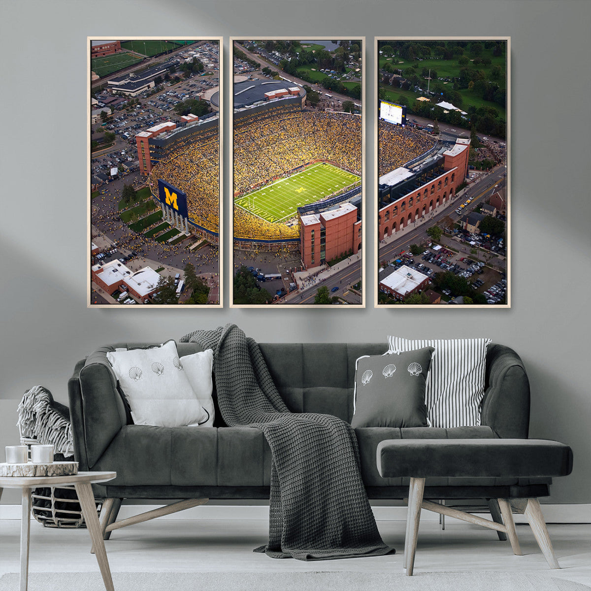 University of Michigan Wolverines Football Team Print - Ann