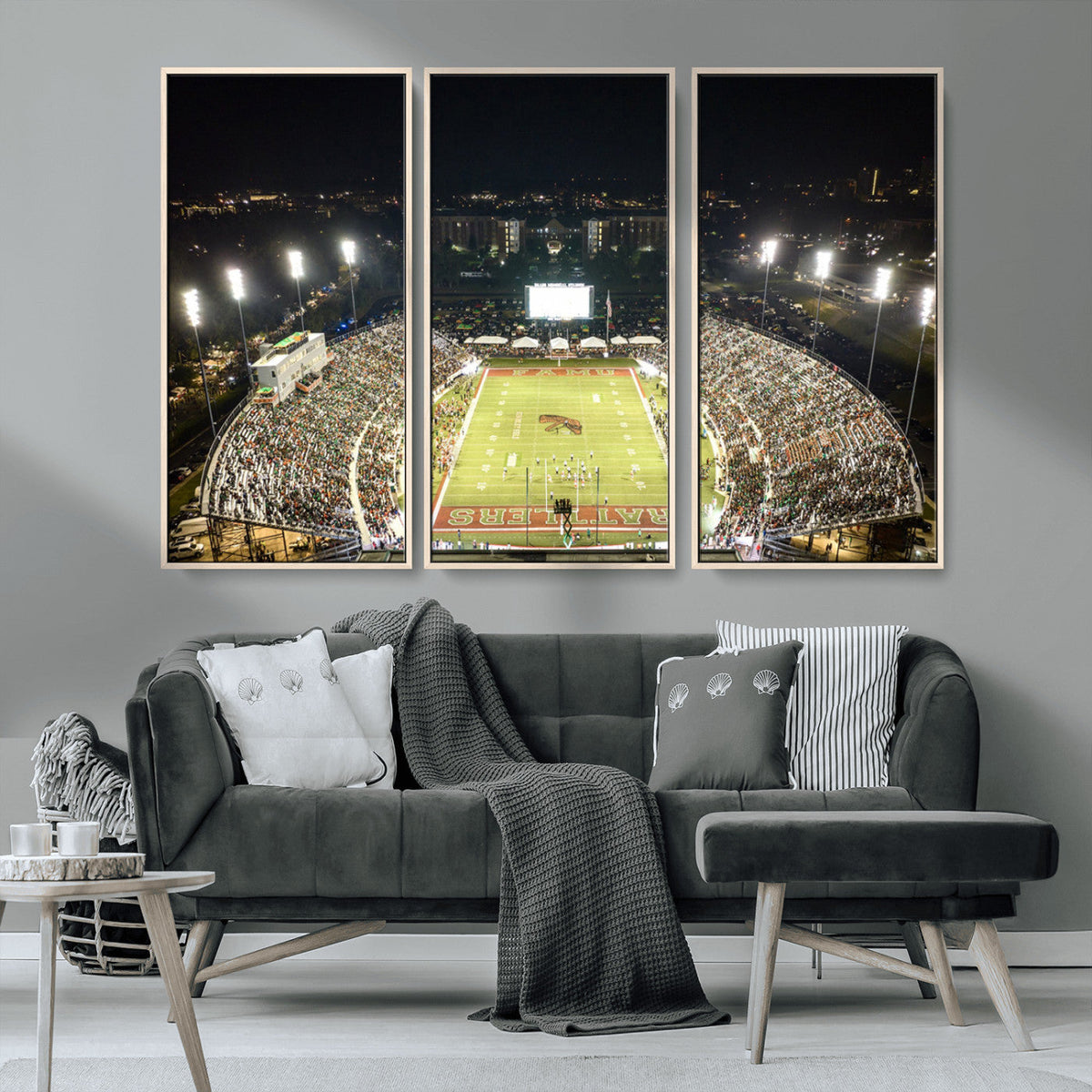 Florida A&M Rattlers Football Team Print - Tallahassee Bragg