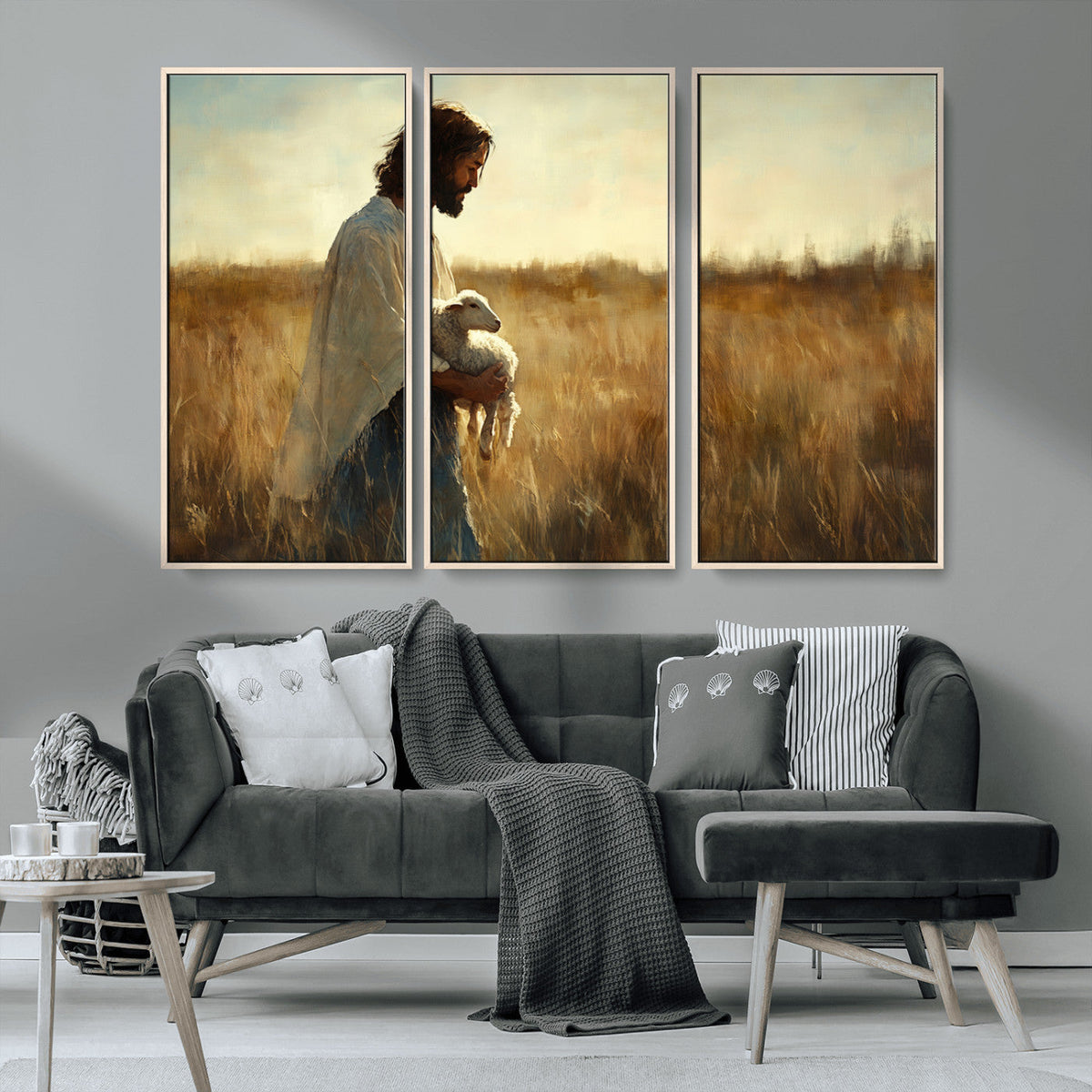Jesus the Good Shepherd Wall Art Canvas Print -