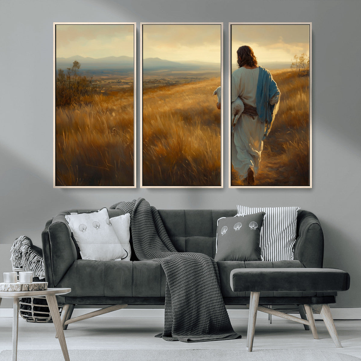 Jesus the Good Shepherd Wall Art Canvas Print -