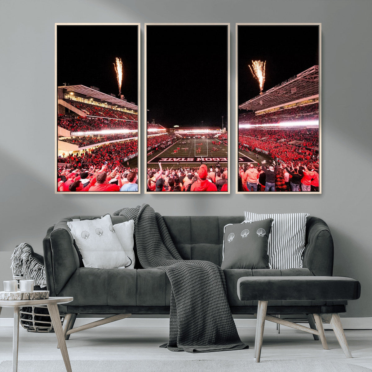 Oregon State Beavers Football Team Print - Corvallis Reser