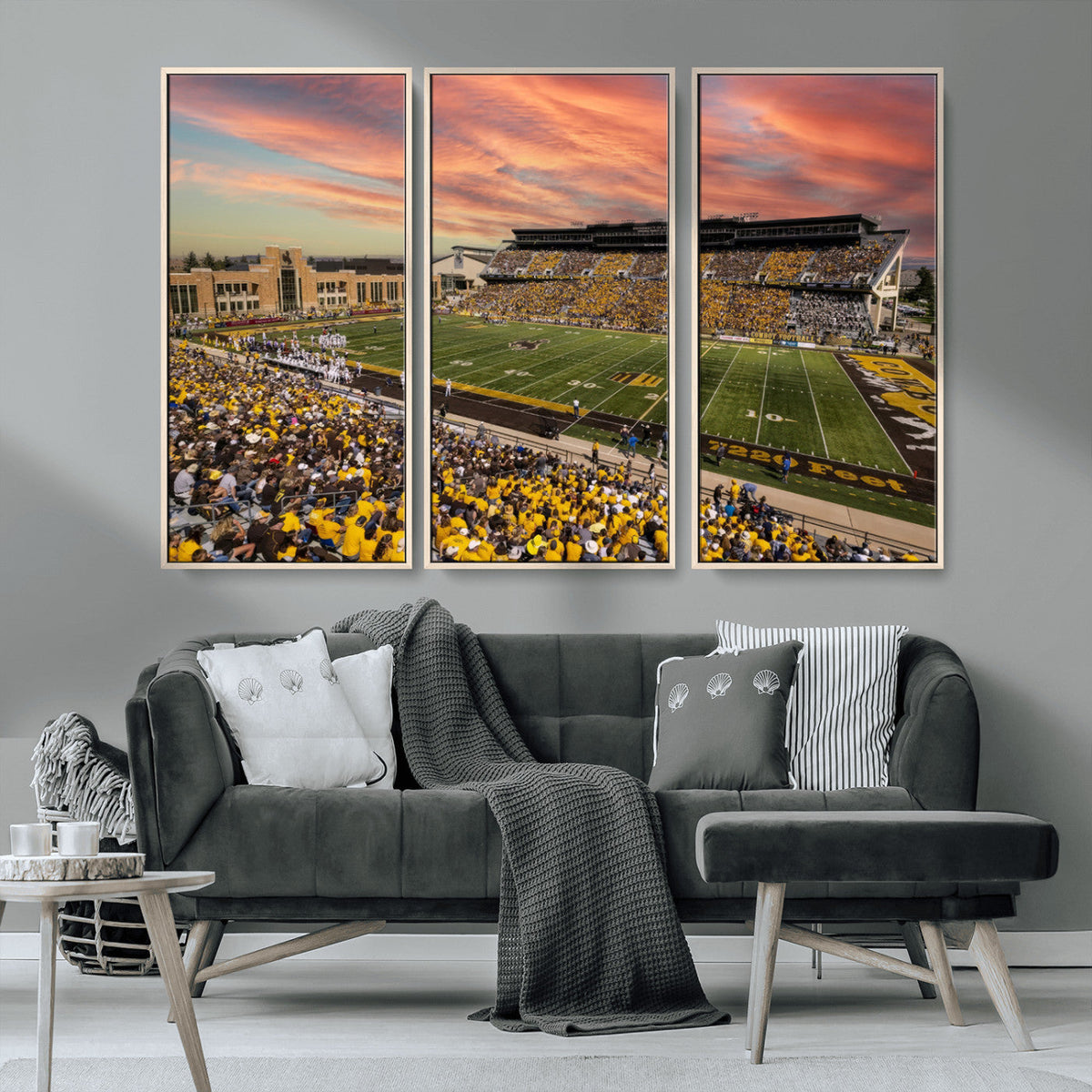 University of Wyoming Cowboys Football Team Print - Laramie