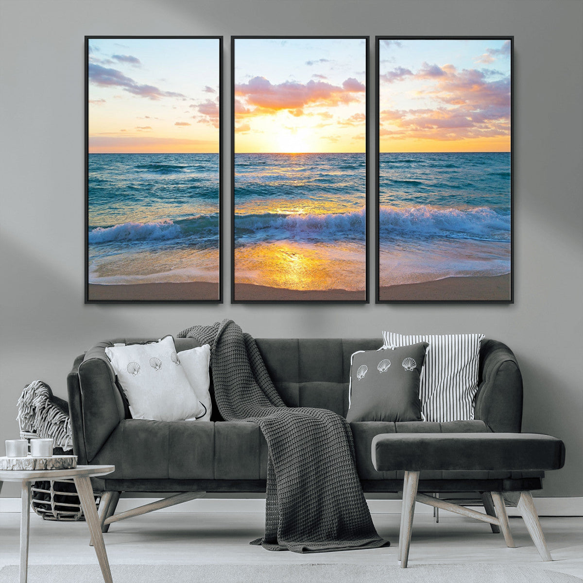 Coastal Wall Art - Vintage World Map Canvas Print with