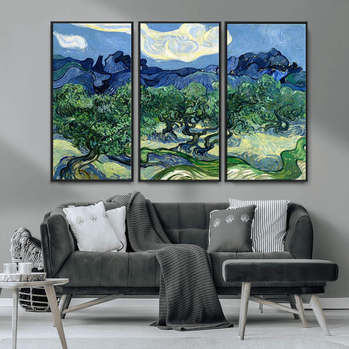 Olive Trees Van Gogh Wall Art Canvas Print