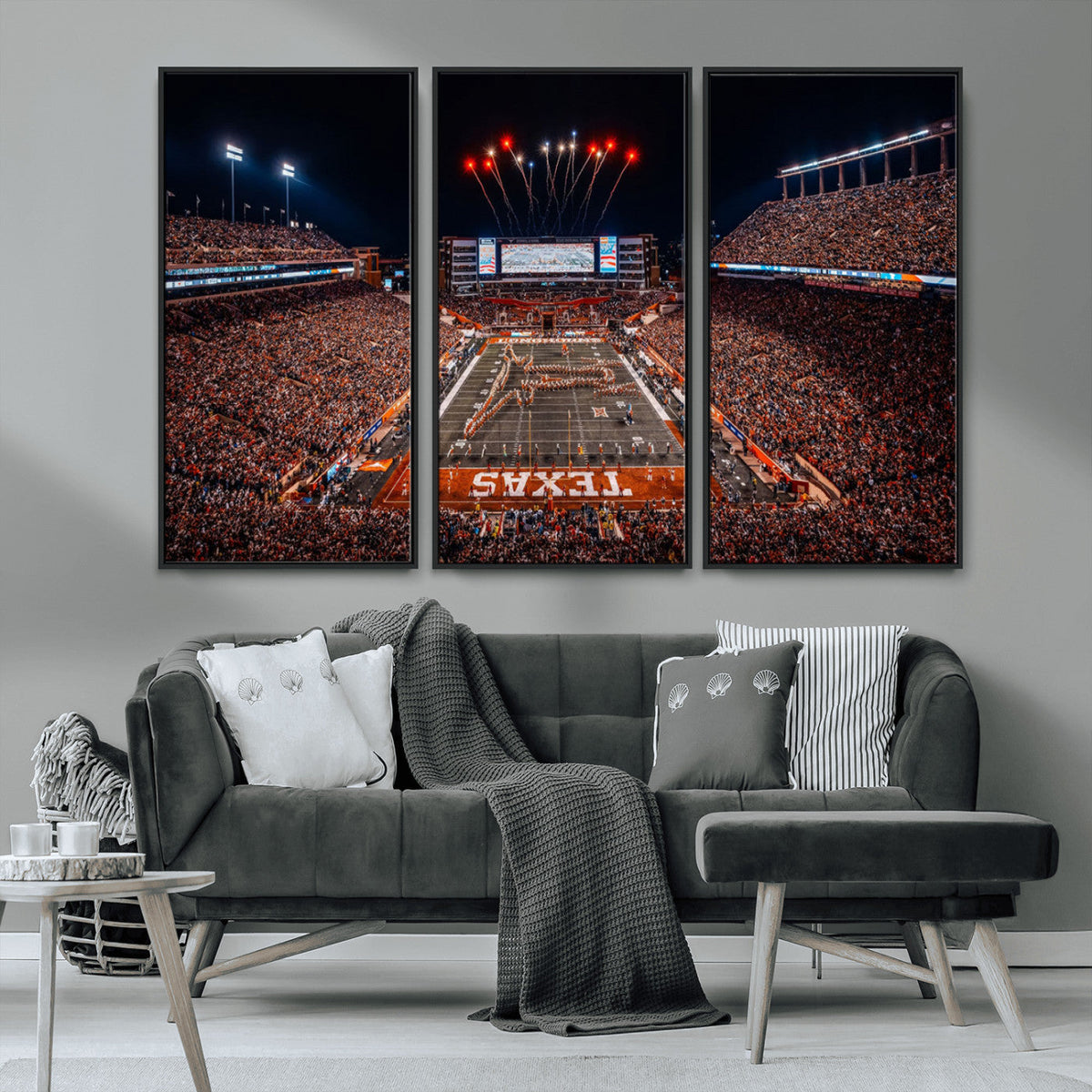 Texas Stadium Night Game Wall Art Canvas Print – Vibrant