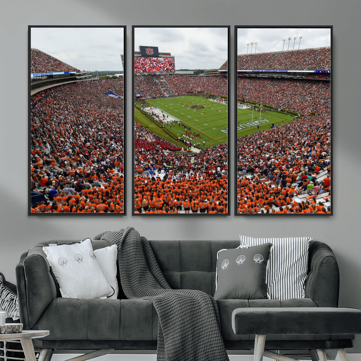 Jordan-Hare Stadium Wall Art Canvas Print, College Sports