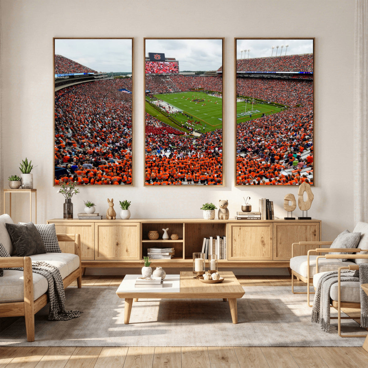 Auburn Stadium Wall Art Canvas Print, Jordan Hare Stadium