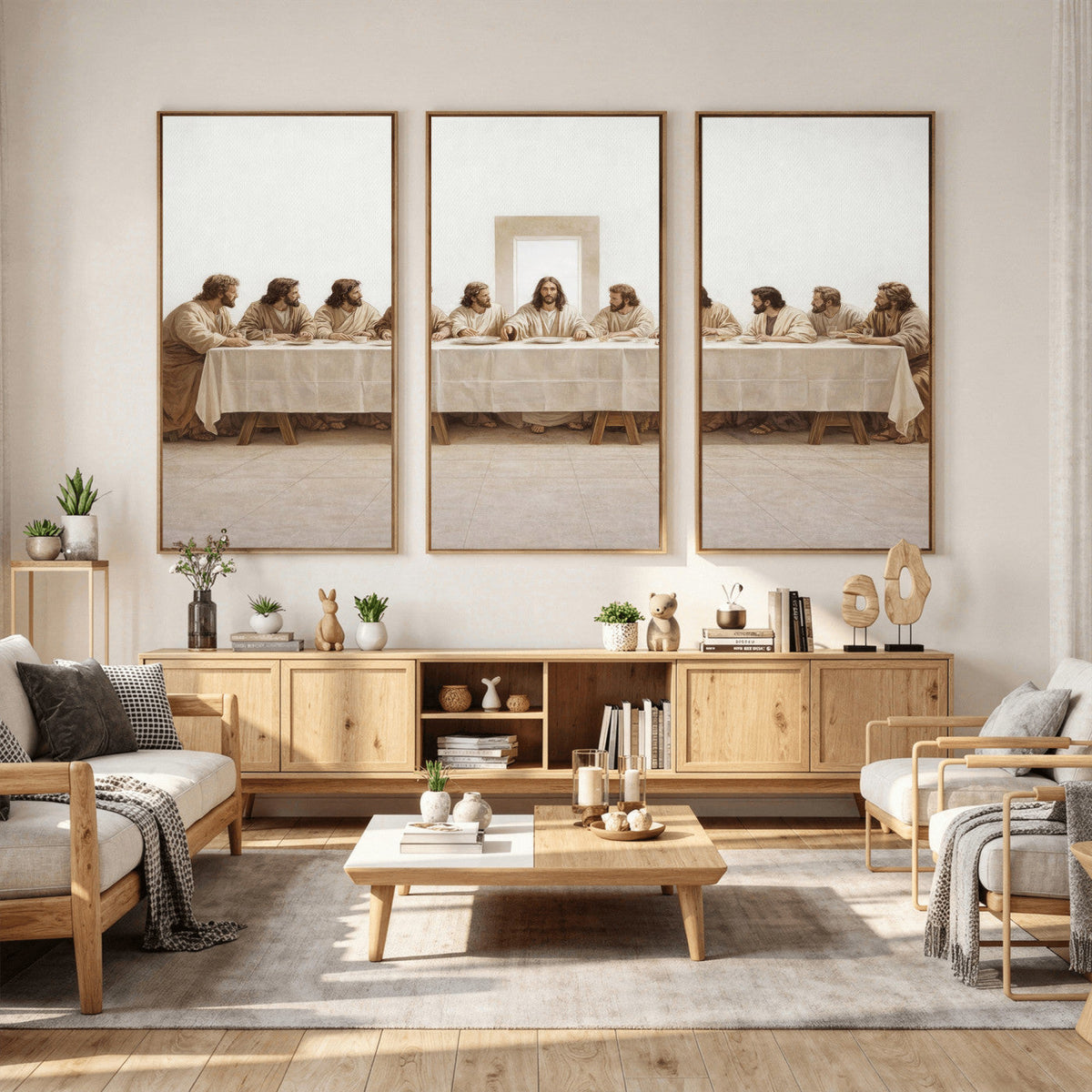 The Last Supper Wall Art Canvas Print, Jesus Christ Biblical