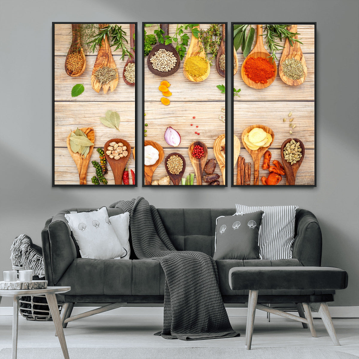 Kitchen Spice on the Table Wall Art, Kitchen Spice Wall Art