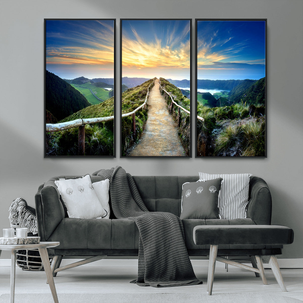 Mountain Landscape Wall Art Canvas Print