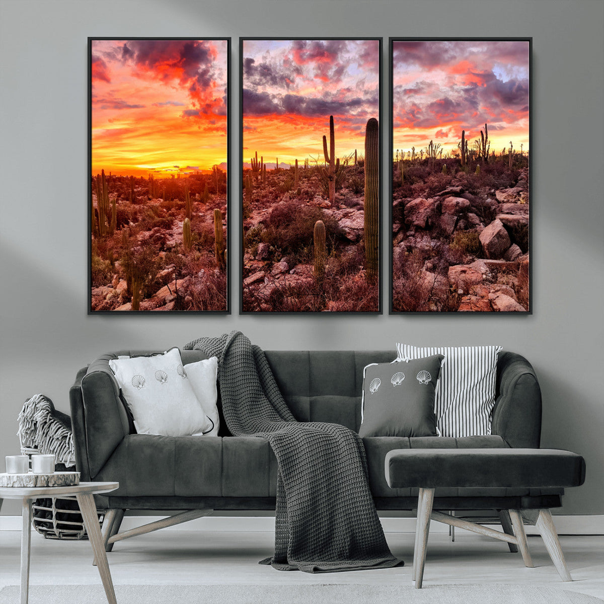 Arizona Desert Print, Western Cowboy Wall Art Print
