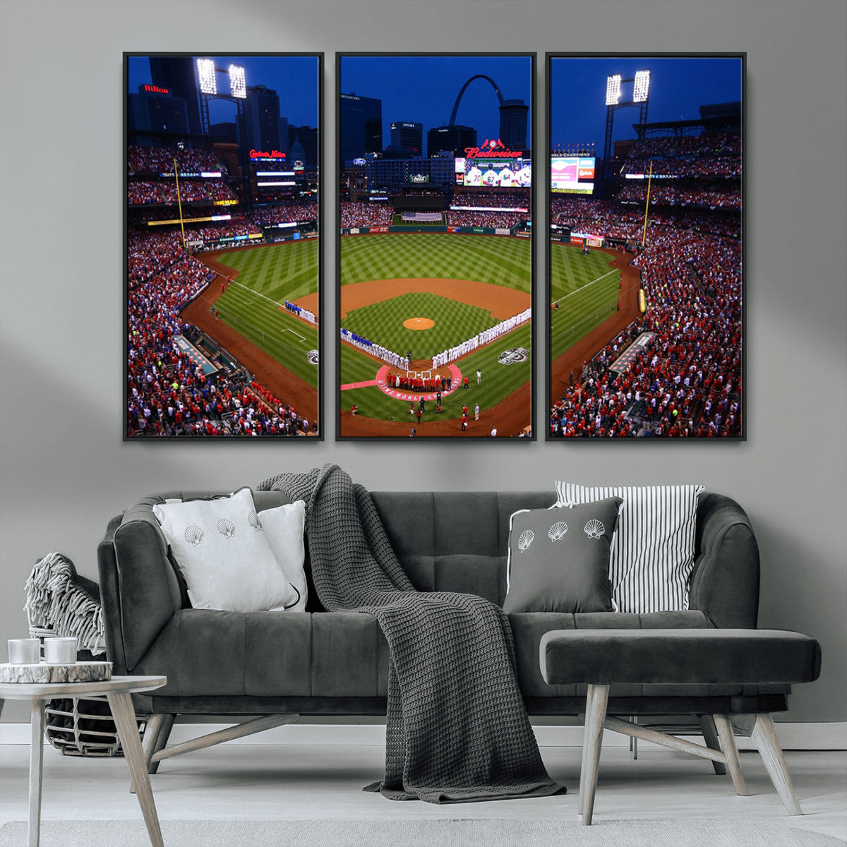 St. Louis Cardinals Baseball Team Print - Busch Stadium Wall