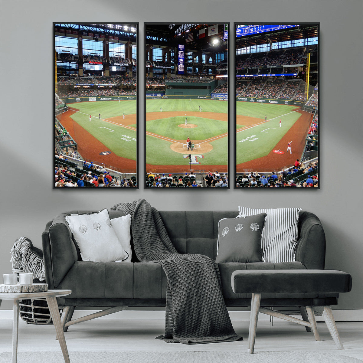 Texas Rangers Baseball Team Print - Arlington Globe Life