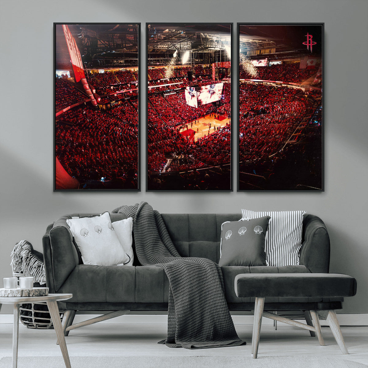 Houston Rockets Basketball Team Print Canvas- Houston Toyota