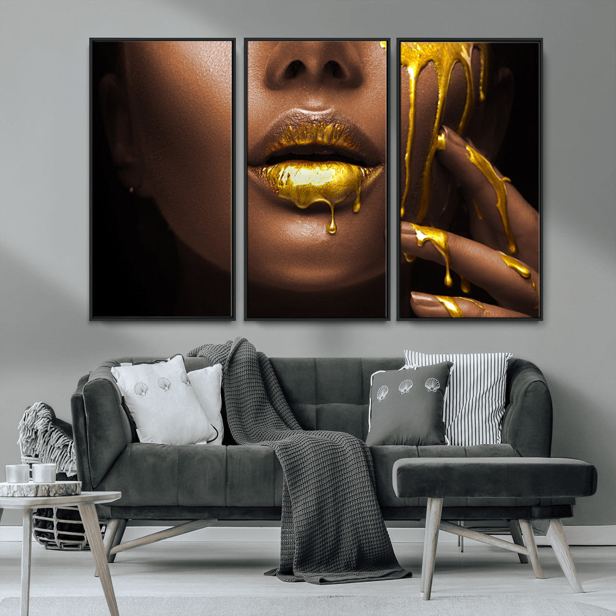 African American Art Black Woman Canvas Print, African Wall