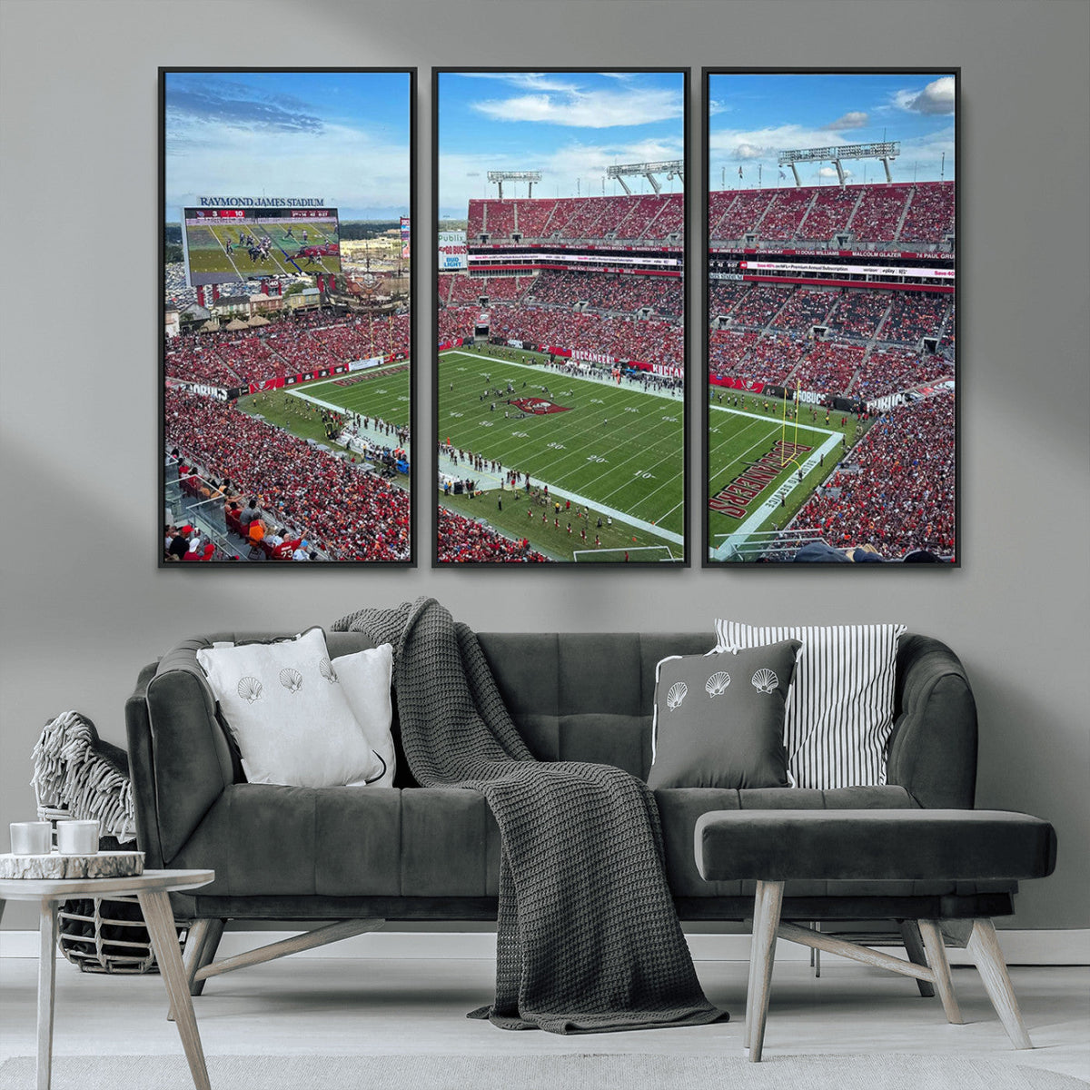 Florida Tampa Raymond James Stadium Wall Art Canvas Print -