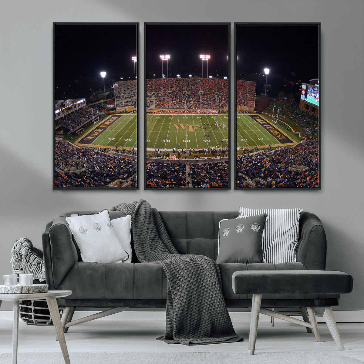 Demon Deacons Print Canvas, Football Team Print -