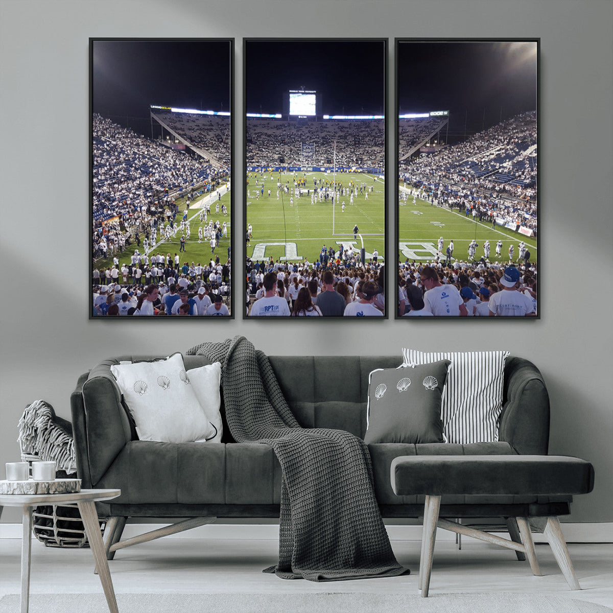 Brigham Young University Cougars Football Print Canvas -
