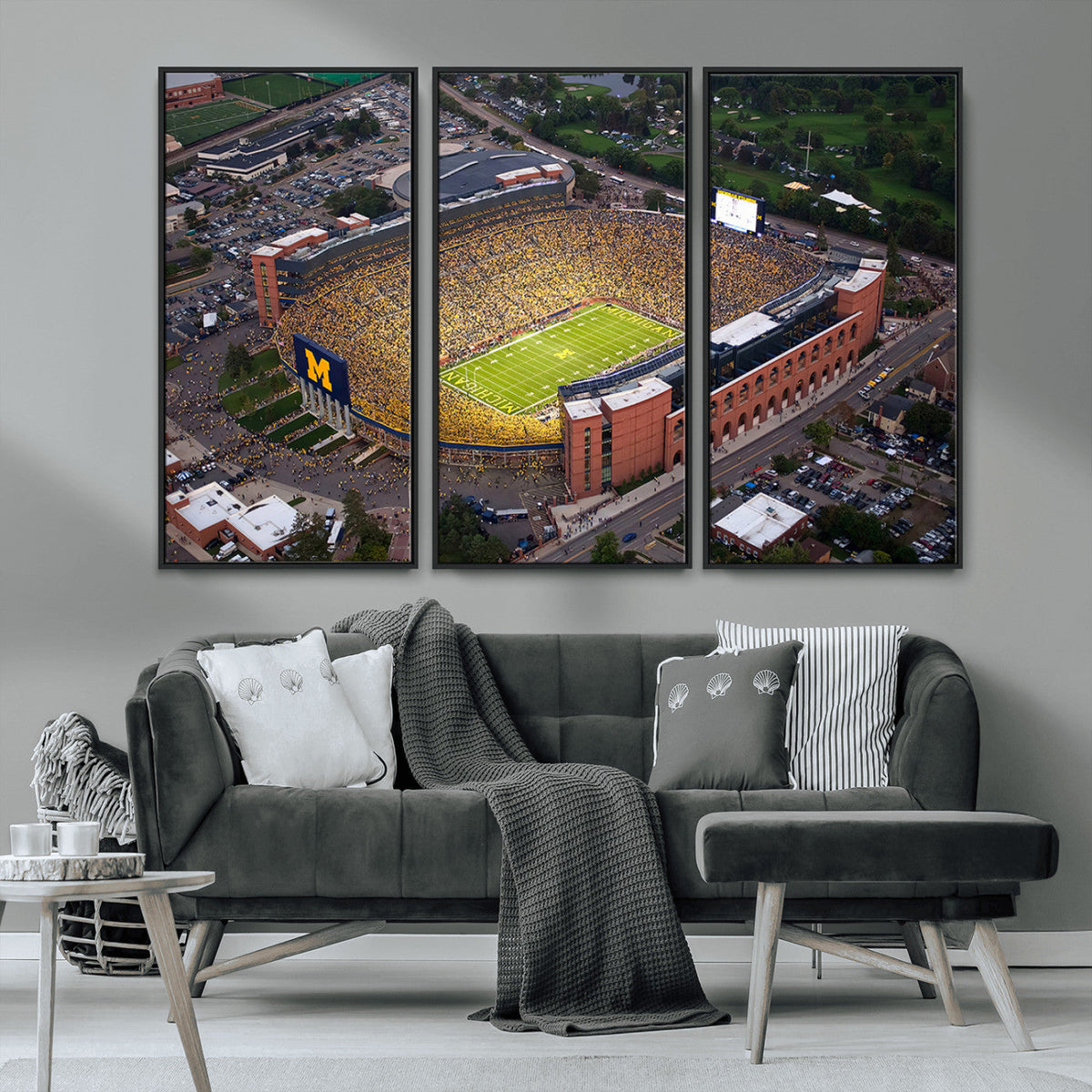 University of Michigan Wolverines Football Team Print - Ann