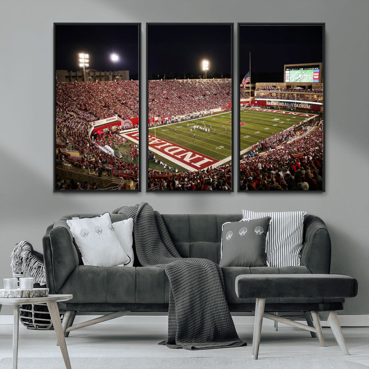 Indiana University Hoosiers Football Team Print Canvas -