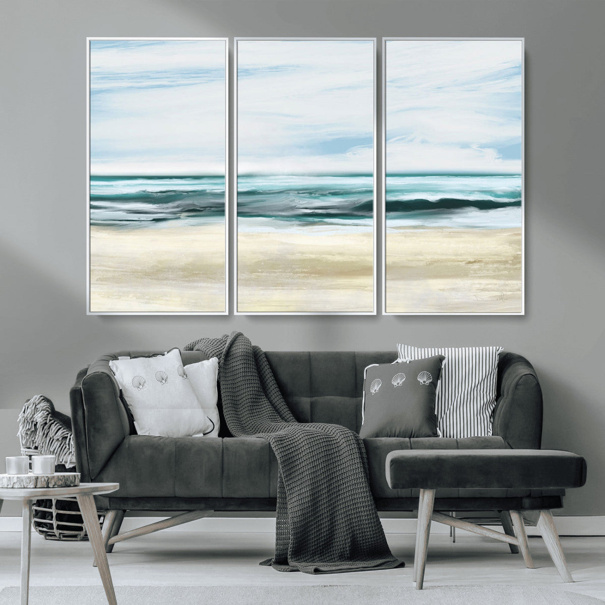 Ocean Abstract Wall Art Canvas Print