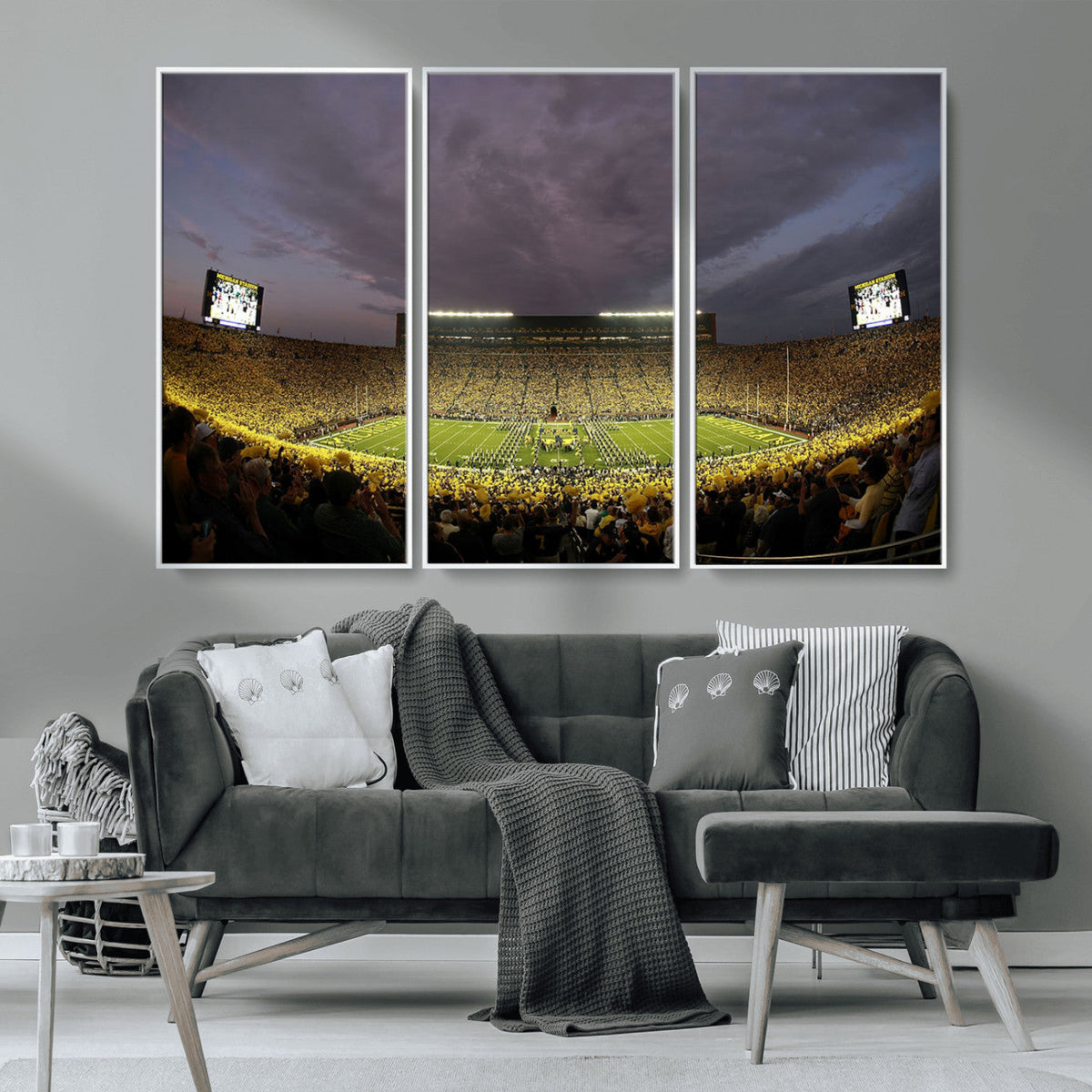Michigan Wolverines Print - Michigan Stadium Wall Art Canvas