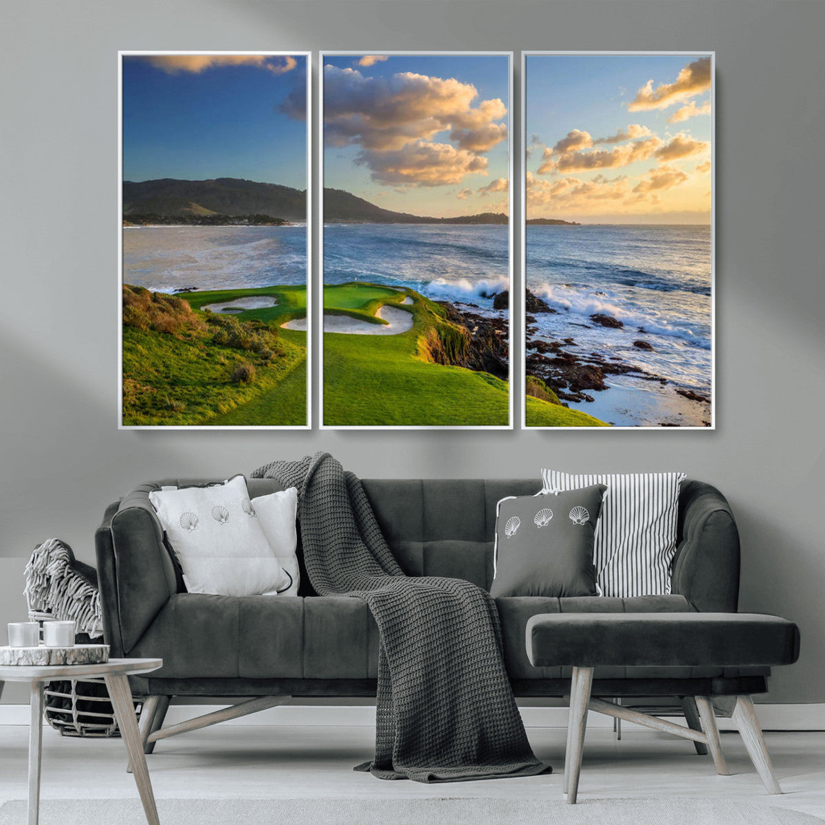 Pebble Beach Golf Links Wall Art Canvas Print – Iconic