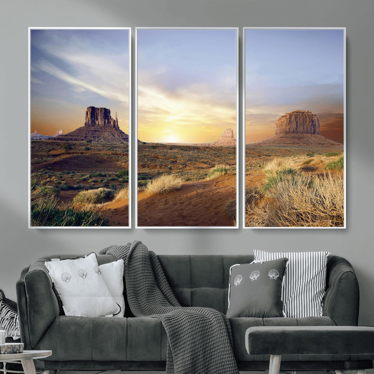 Monument Valley Desert Wall Art Canvas Print, Southwest
