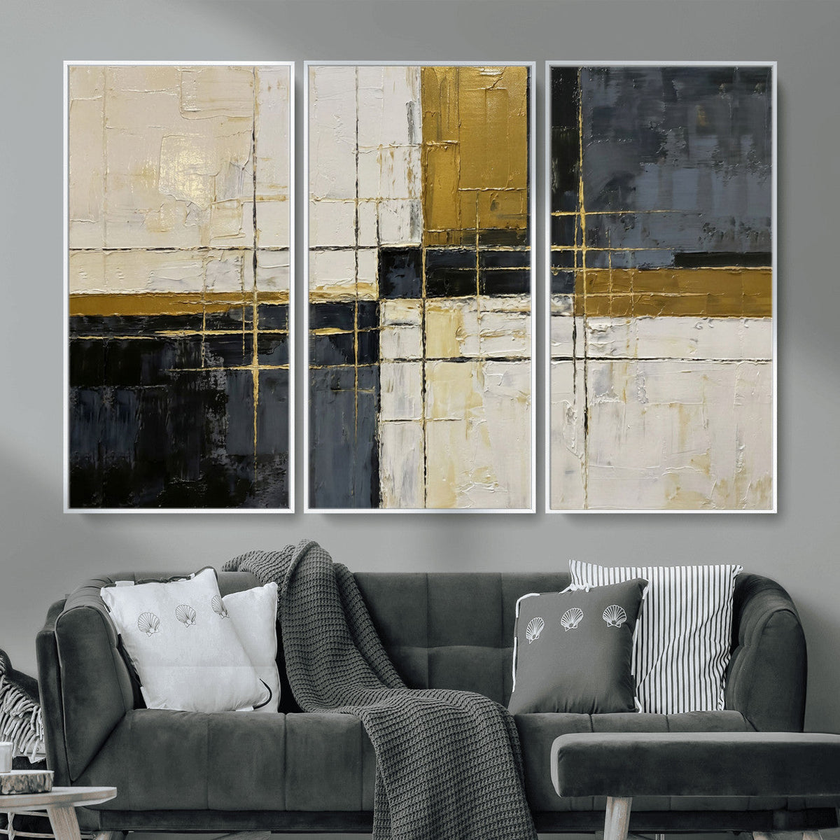 Geometric Abstract Wall Art Canvas Print
