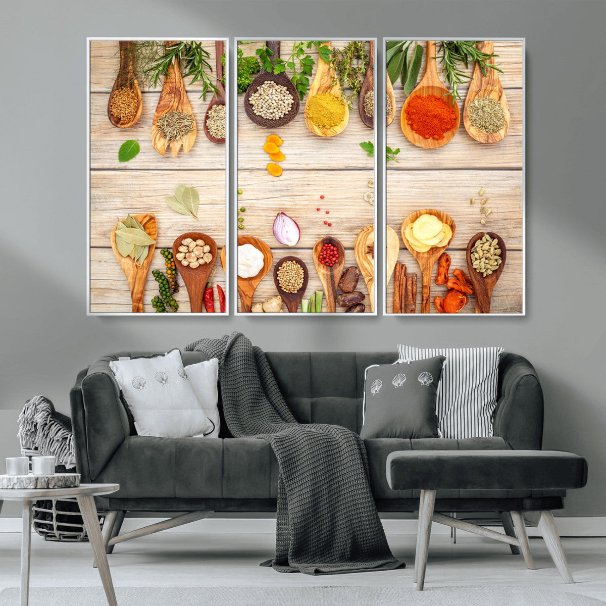 Kitchen Spice on the Table Wall Art, Kitchen Spice Wall Art