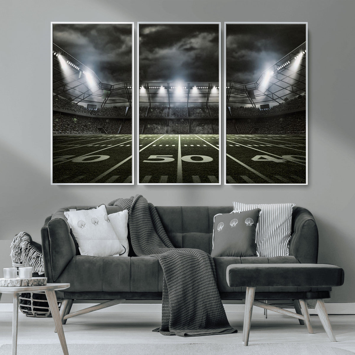 American Football Stadium Wall Art Canvas Print, Stadium