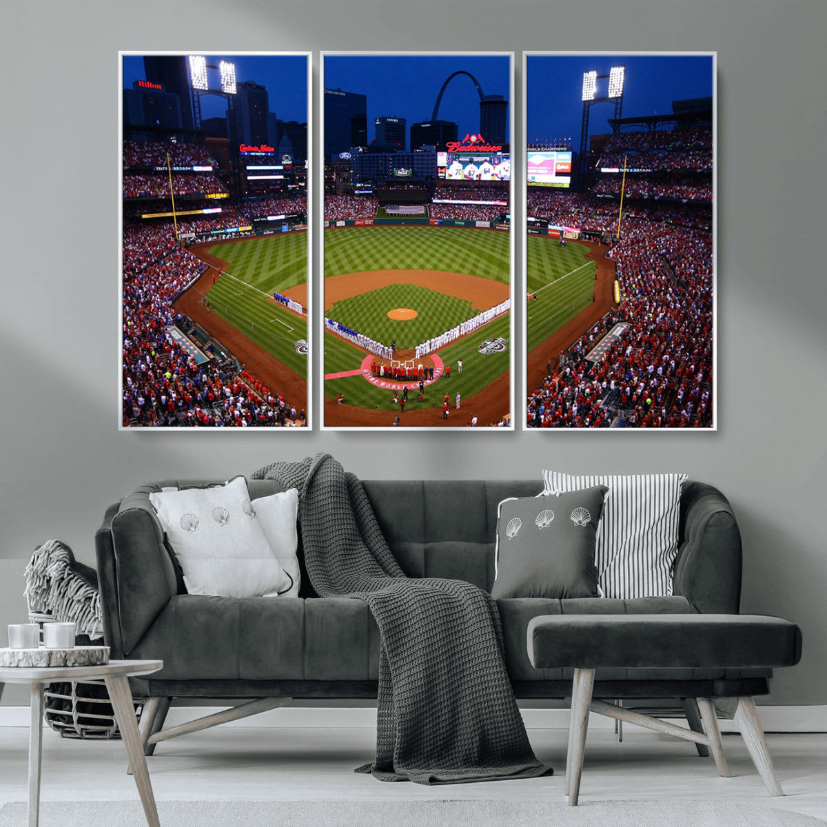 St. Louis Cardinals Baseball Team Print - Busch Stadium Wall