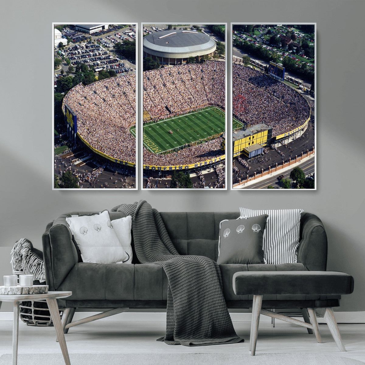 Michigan Wolverines Football Team Print - Ann Arbor Michigan
