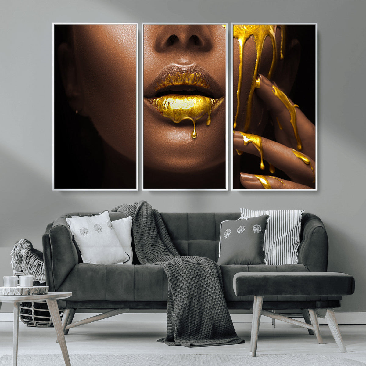 African American Art Black Woman Canvas Print, African Wall