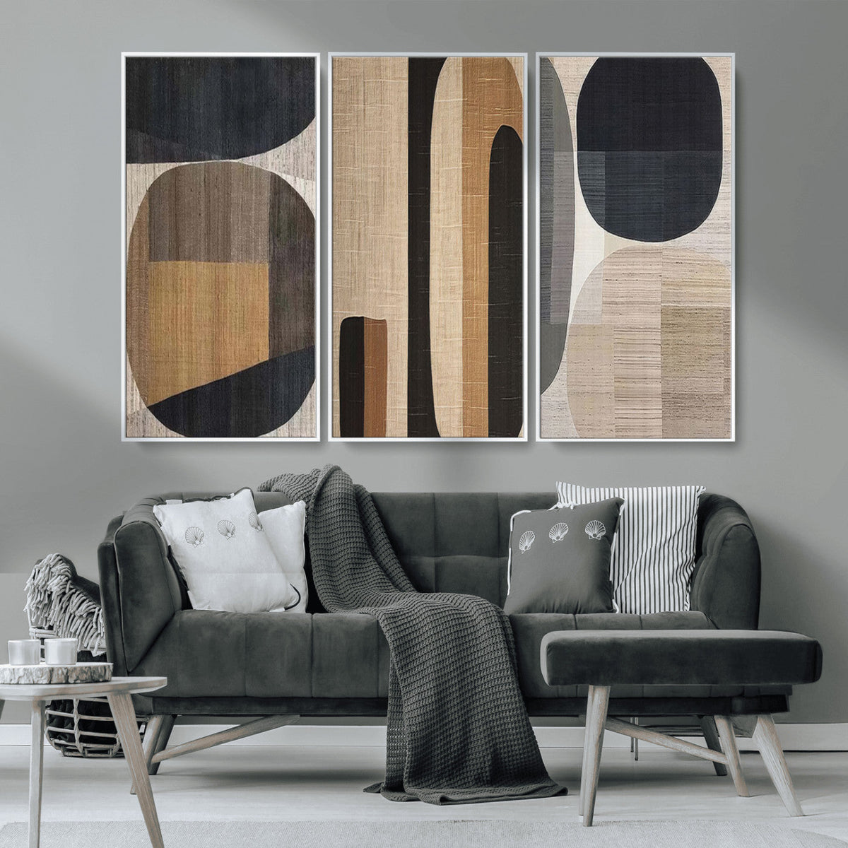 Wabi Sabi Canvas Print - Geometric Abstract Wall Art Canvas