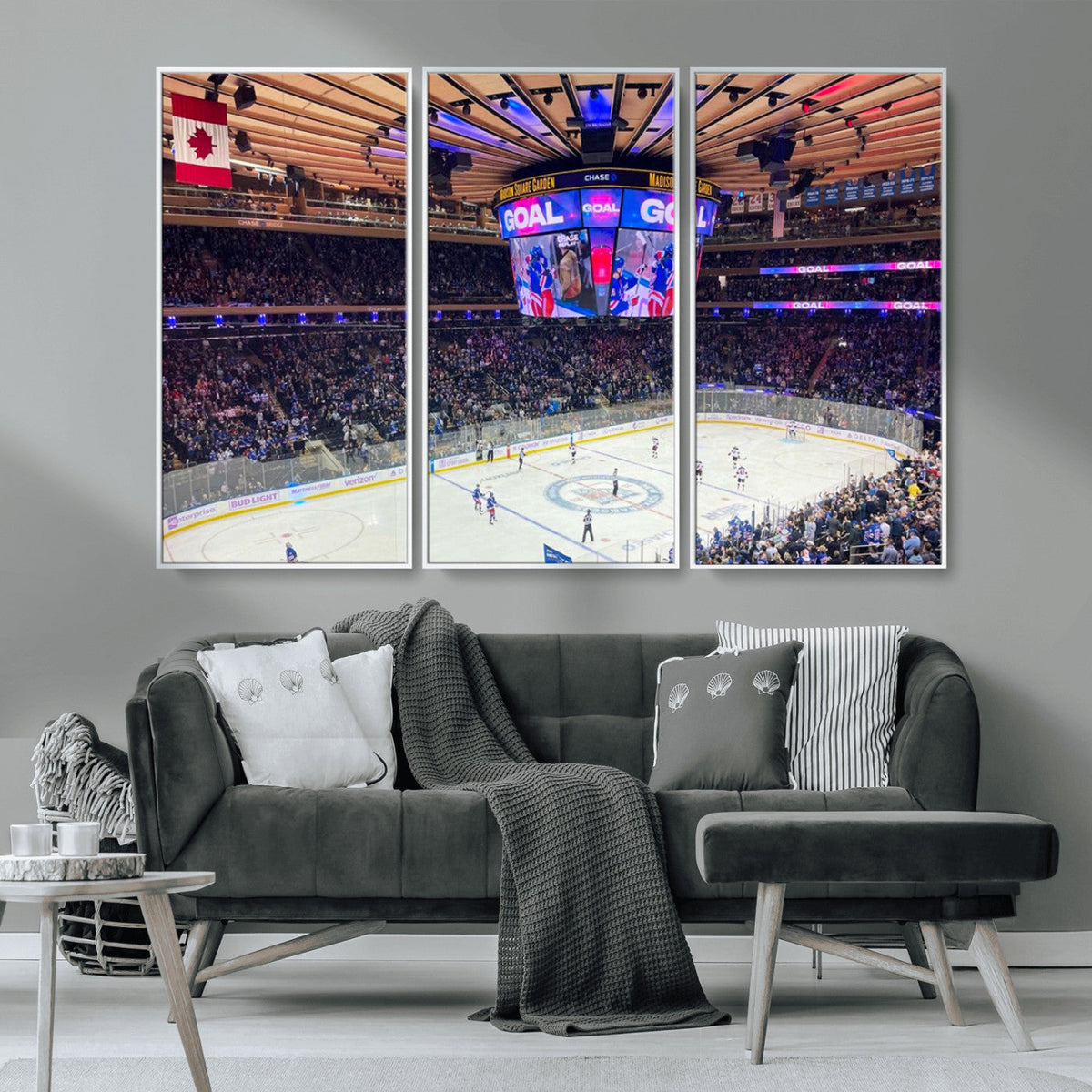 Madison New York Rangers Hockey Stadium Wall Art Canvas