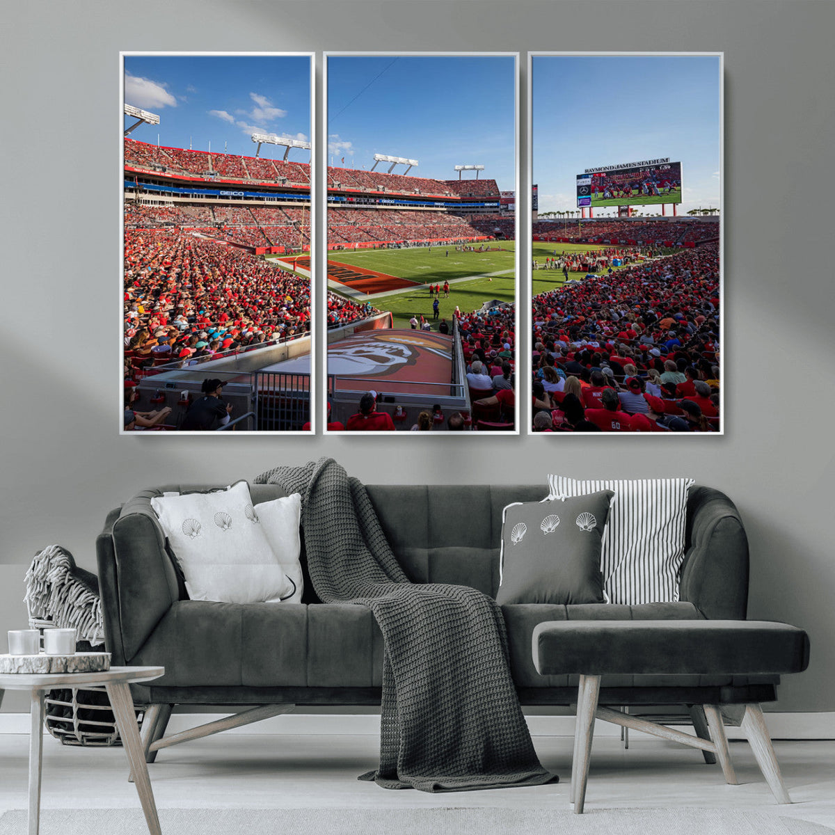 Florida Tampa Raymond James Stadium Wall Art Canvas Print -