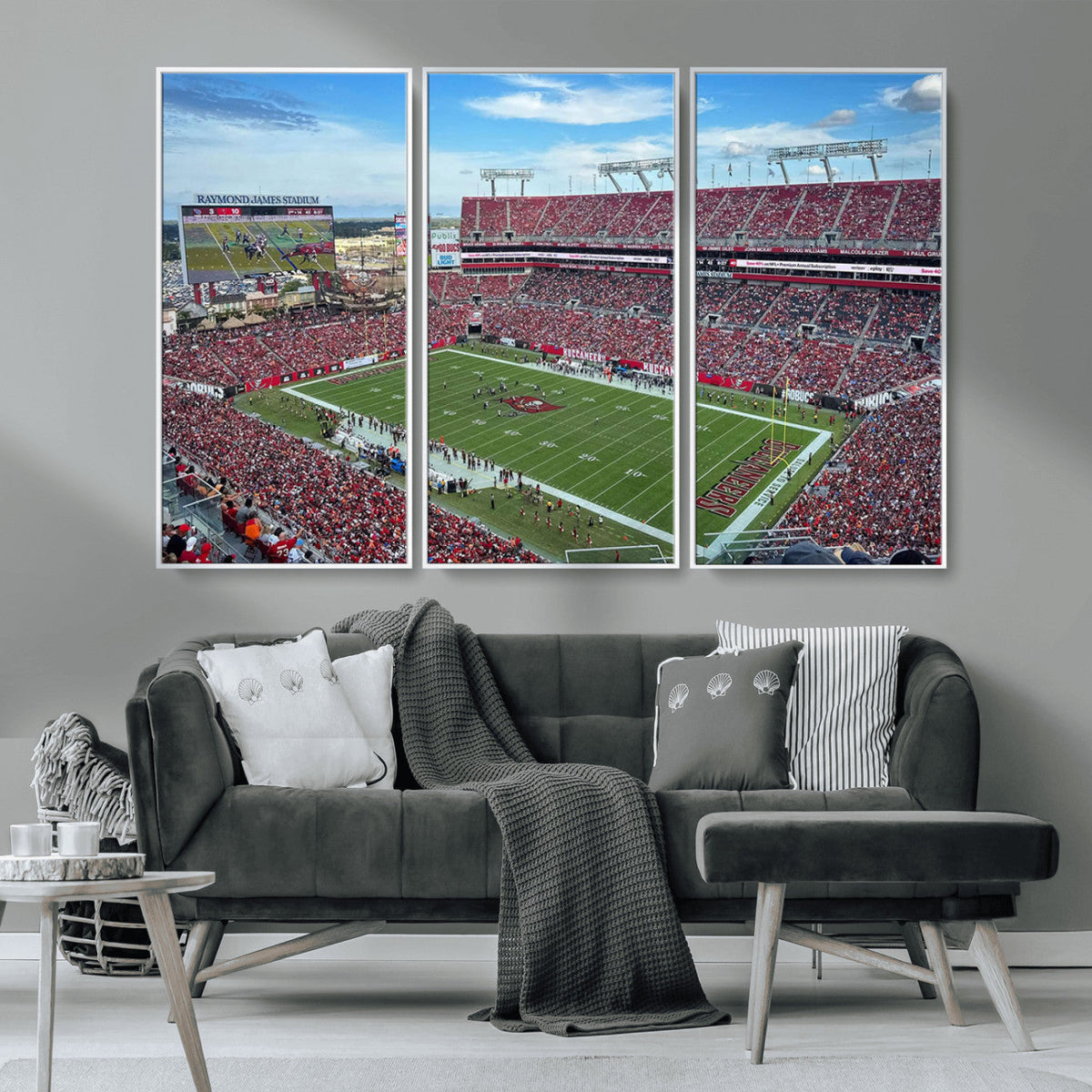 Florida Tampa Raymond James Stadium Wall Art Canvas Print -