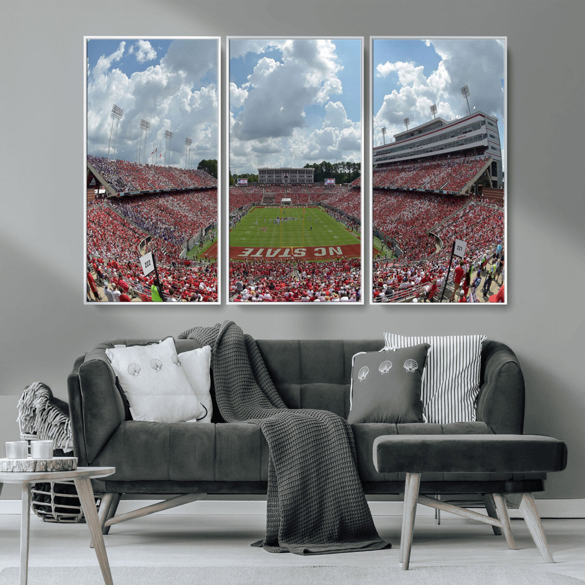 NC State Wolfpack Football Team Print Canvas- Raleigh
