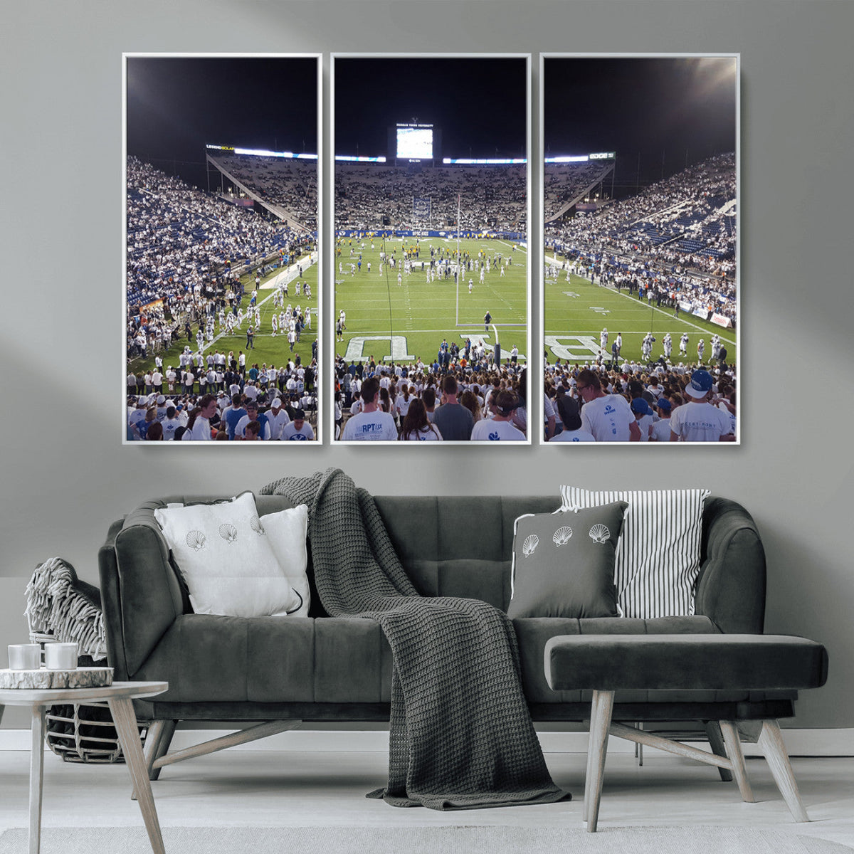 Brigham Young University Cougars Football Print Canvas -