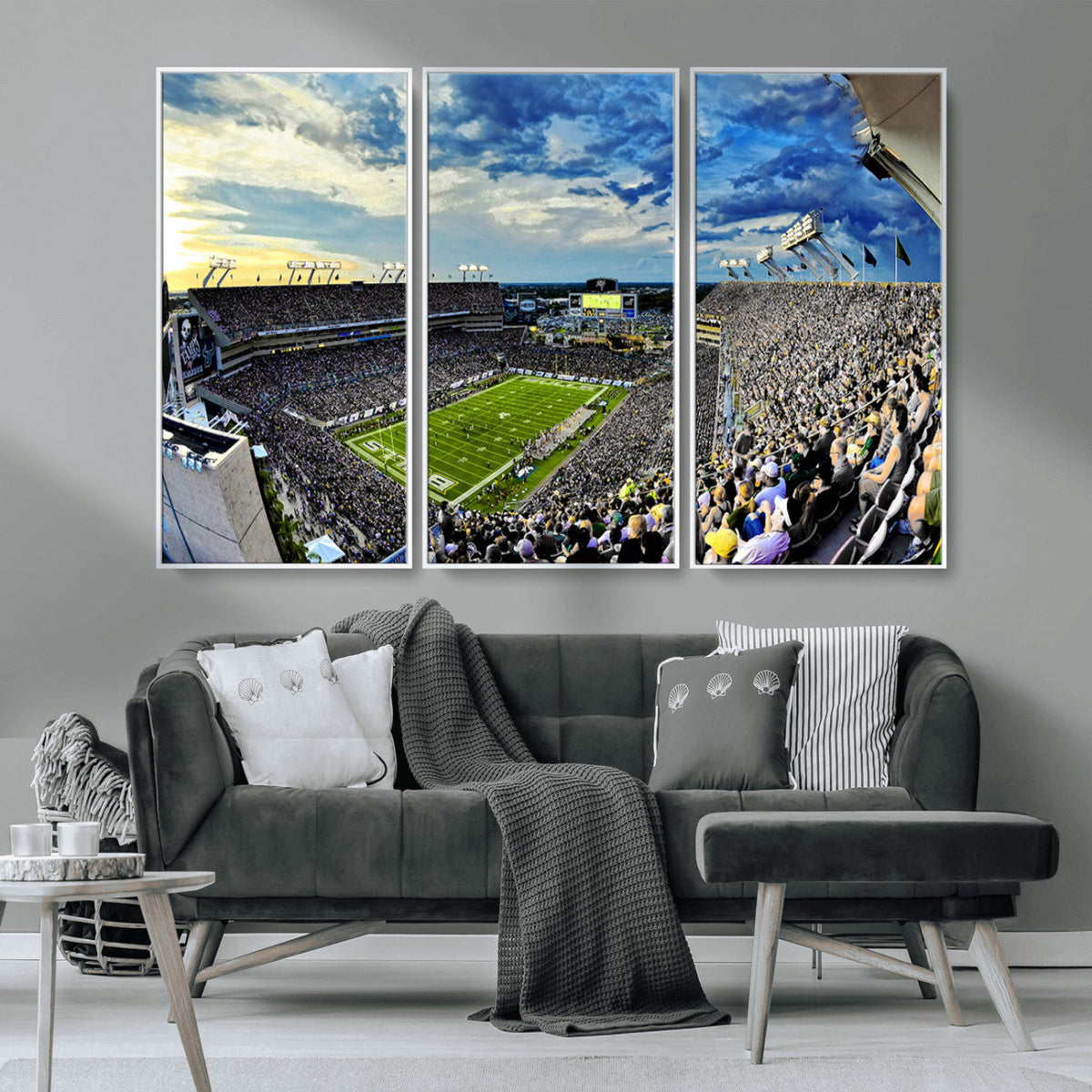 Framed USF Bulls Football Team Print - Tampa Raymond James