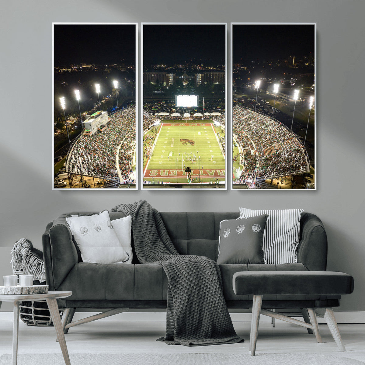 Florida A&M Rattlers Football Team Print - Tallahassee Bragg