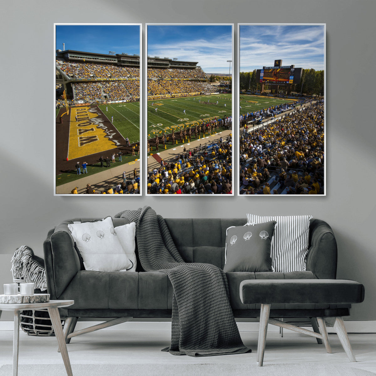 University of Wyoming Cowboys Football Team Print - Laramie