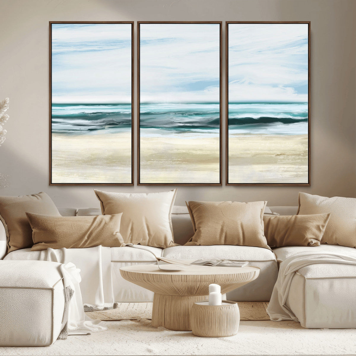 Ocean Abstract Wall Art Canvas Print